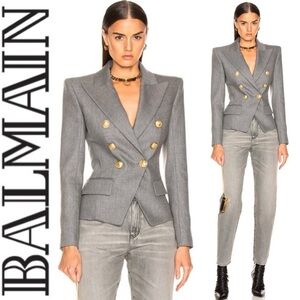 Balmain 🩶 Double Breasted 6 Button Blazer